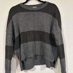Eddie Bauer Charcoal and Light Gray Women's Sweater